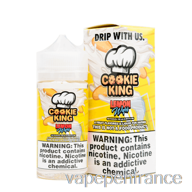 Gaufrette Au Citron - Cookie King - Stylo Vape 100 Ml 3 Mg